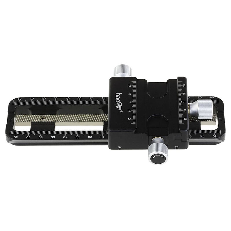 Haoge MFR-180 Macro Focusing Rail Rack Slider for Precision Focus Stacking Stack Nodal Slide Macro Close-up Close Up Photography Built-in Arca Swiss Type Quick Release Clamp and Arca Dovetail Groove - Image 3